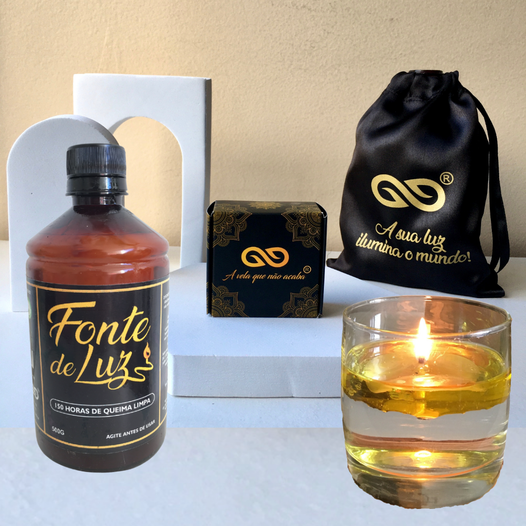 KIT BÁSICO - Rende até 15 velas de 10 horas - FRETE GRÁTIS
