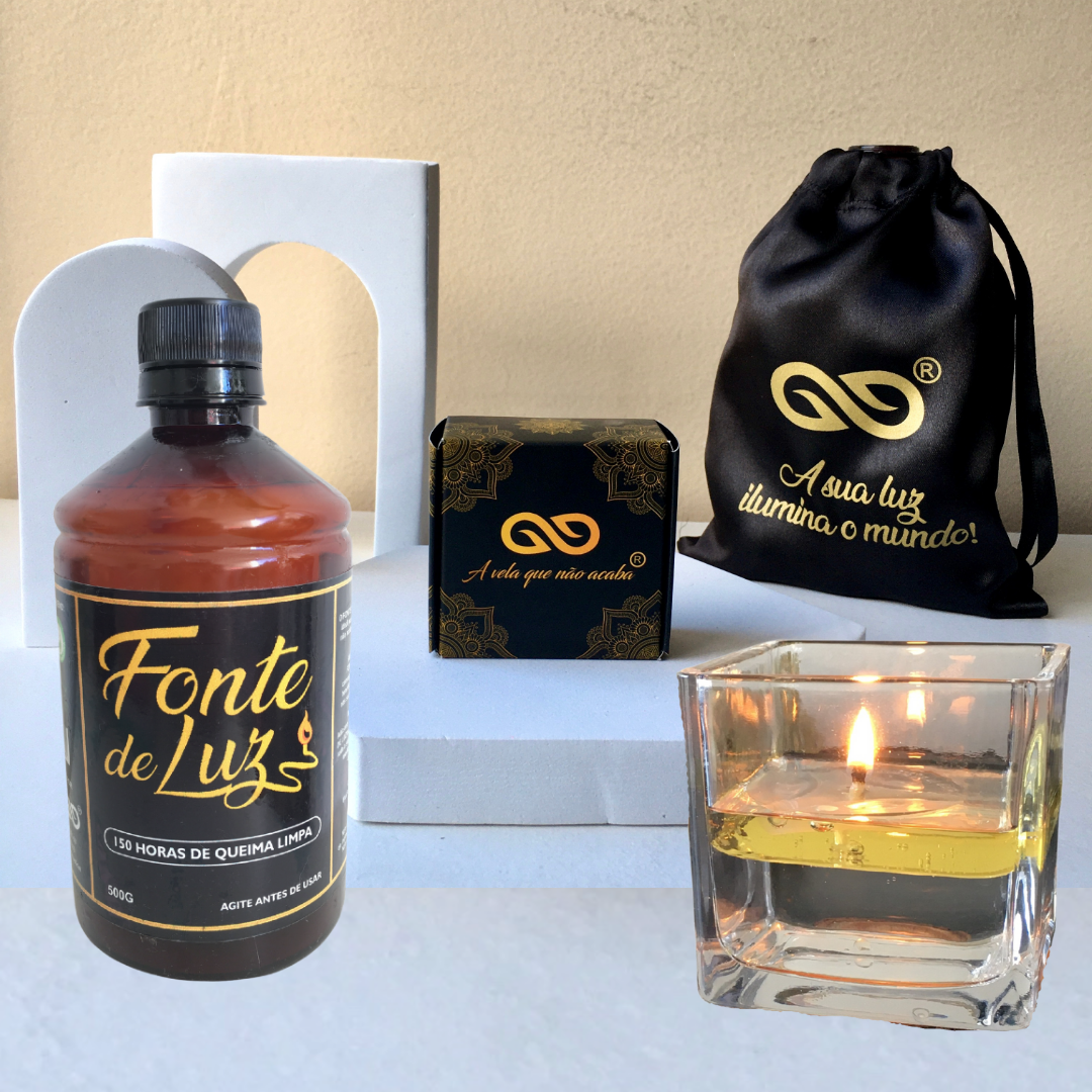 KIT BÁSICO - Rende até 15 velas de 10 horas - FRETE GRÁTIS